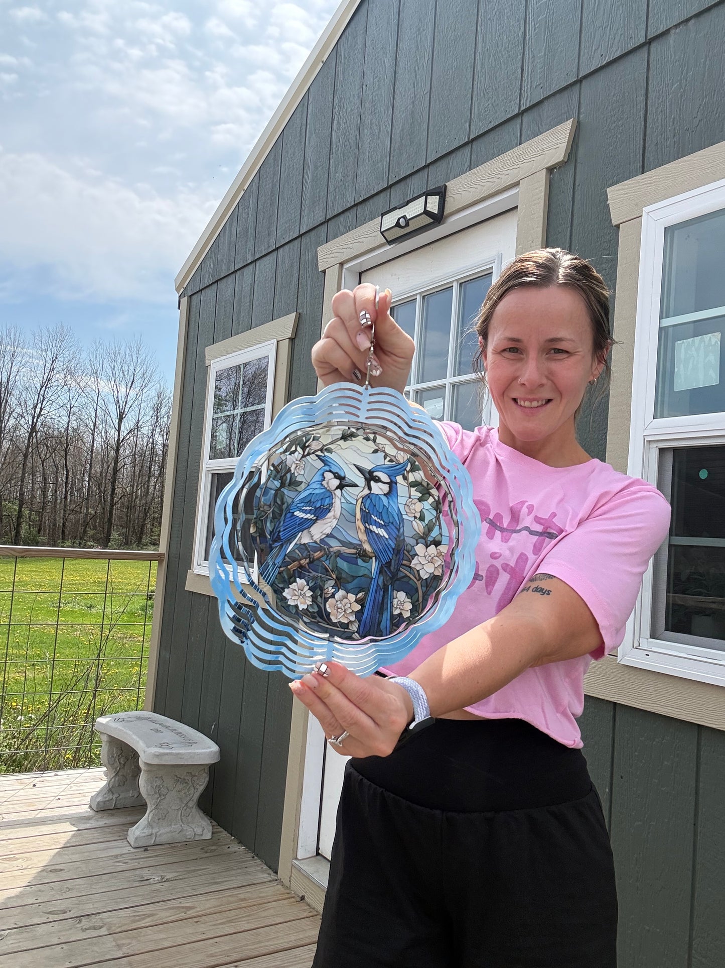 BLUE JAY 10 INCH WIND SPINNER