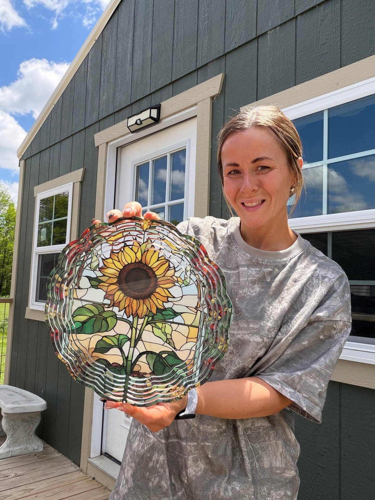 SUNFLOWER 10 INCH WIND SPINNER