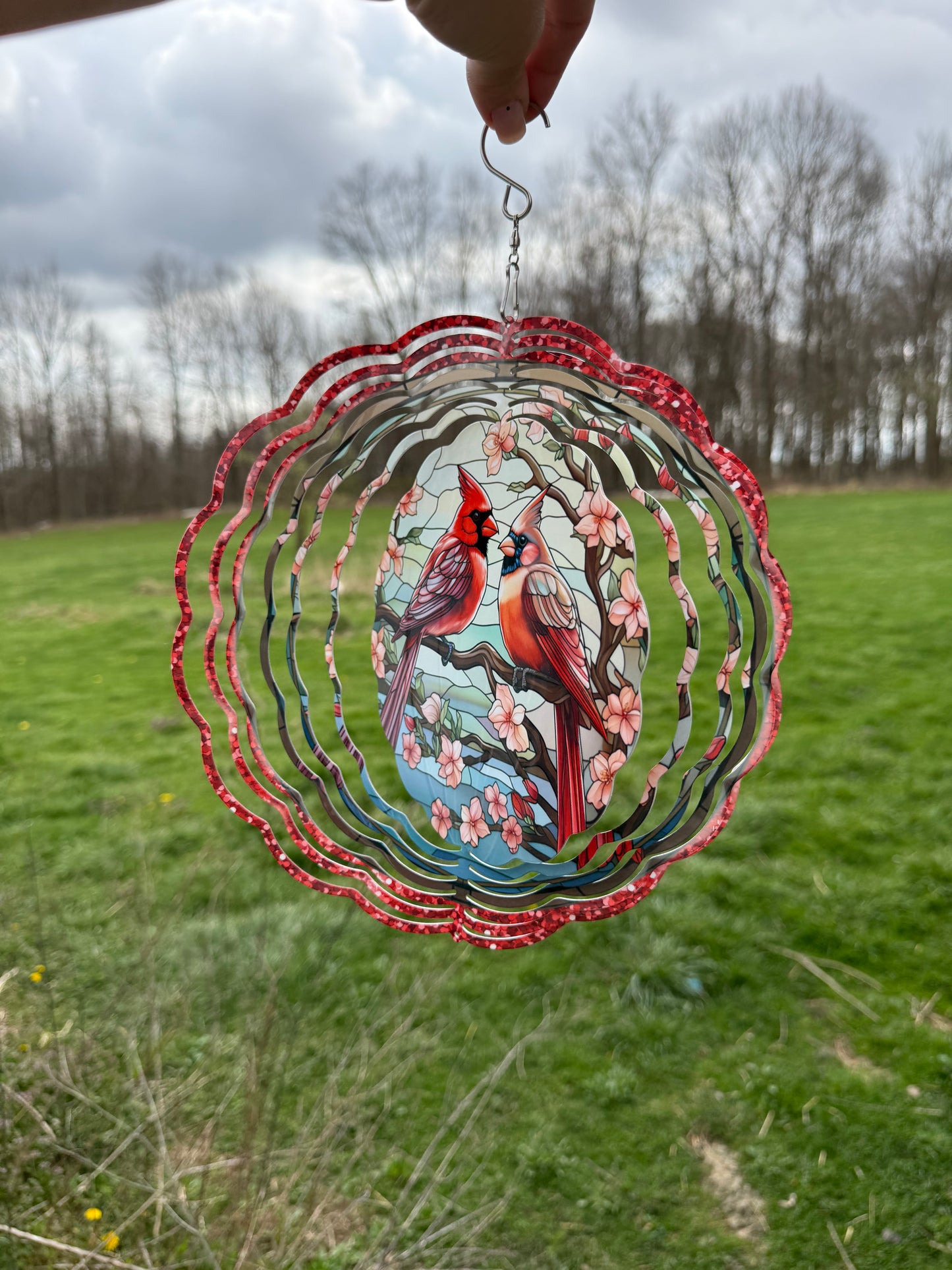 CARDINAL 10 INCH WIND SPINNER