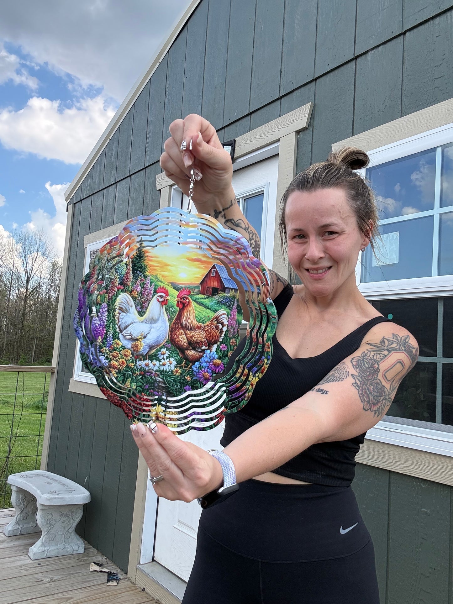 CHICKEN 10 INCH WIND SPINNER