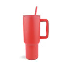 CHECKERED HANDLED MODERN TUMBLER