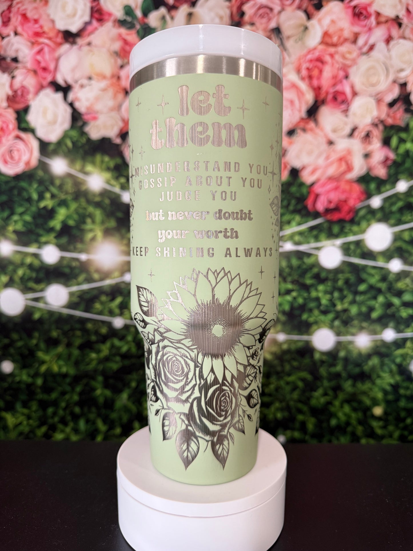 *NEW* LASER ENGRAVED 40 OZ TUMBLER