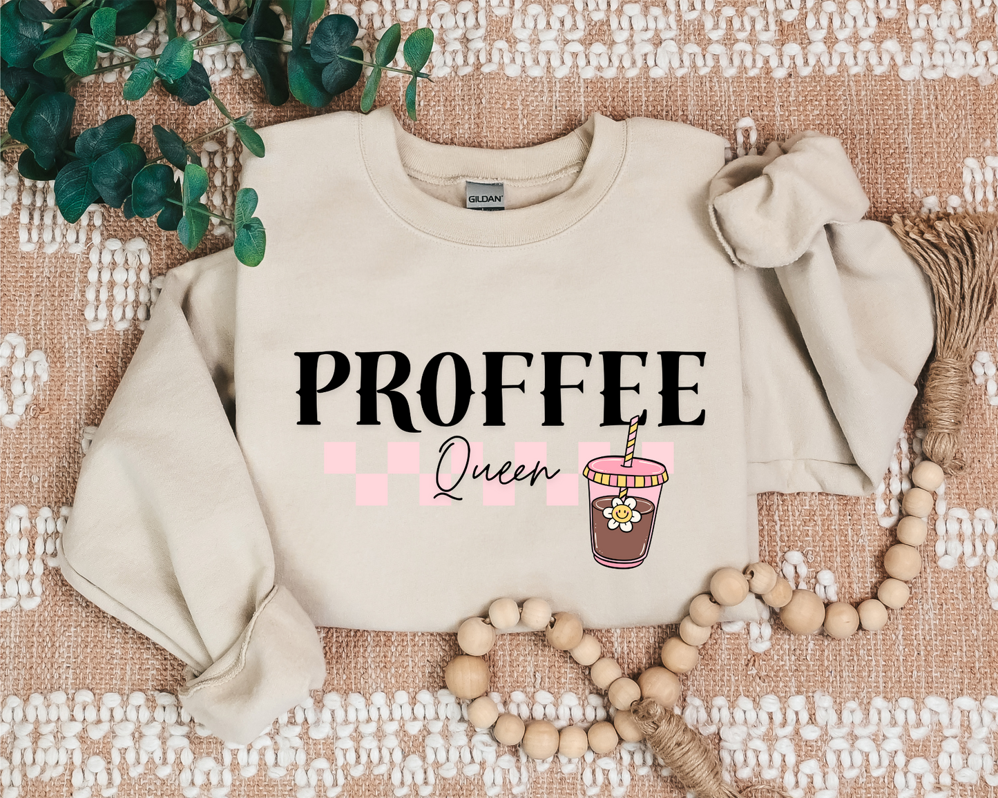 NEW PROFFEE QUEEN CHECKERED CREW