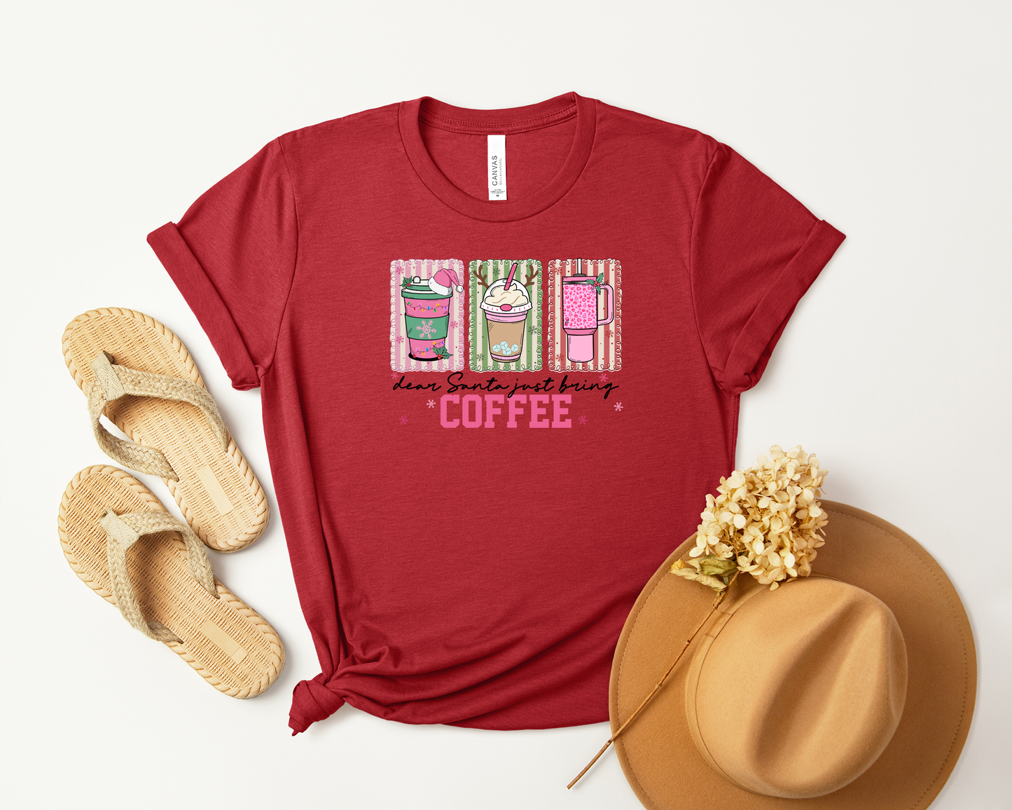 *NEW* DEAR SANTA JUST BRING COFFEE SHIRT