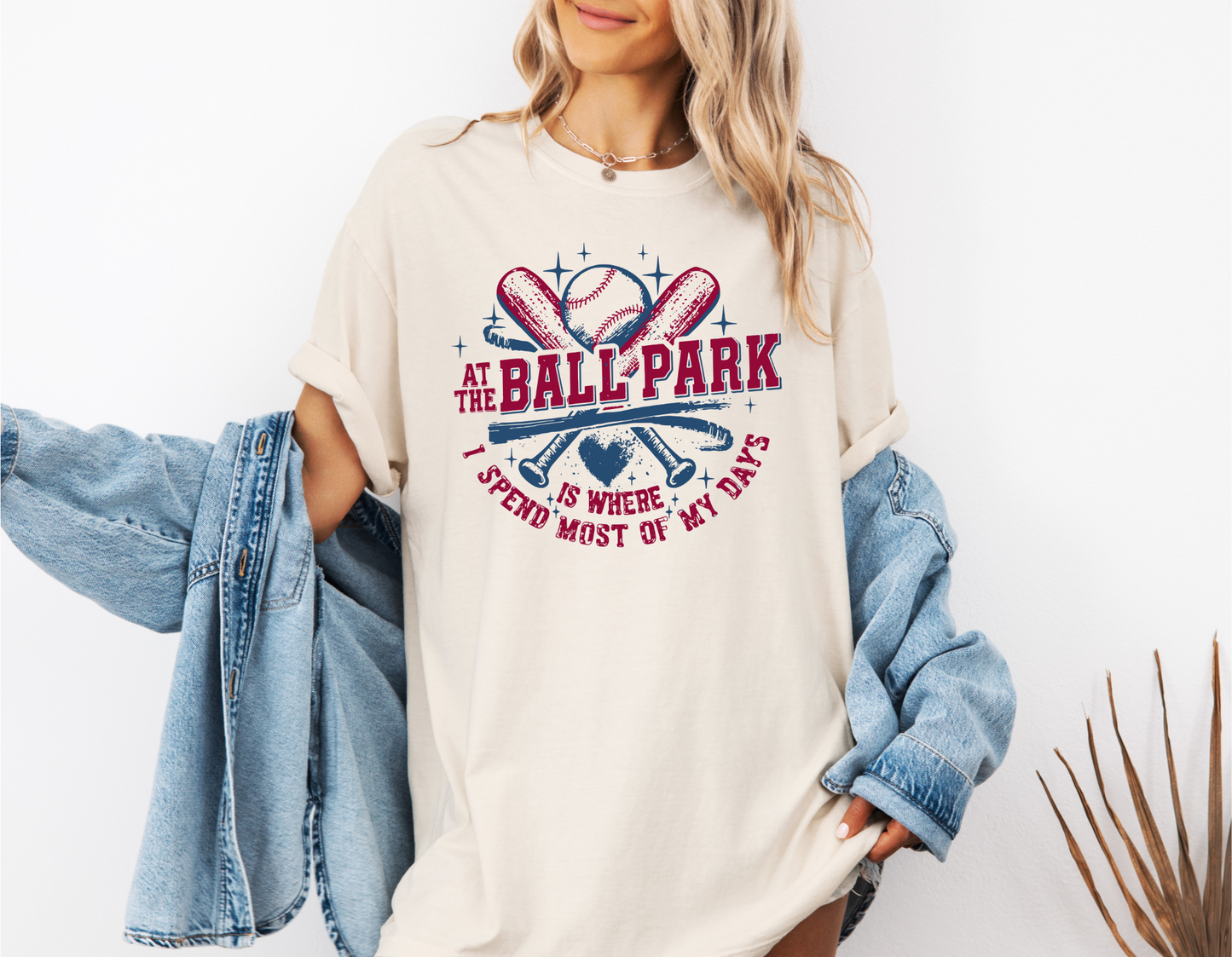 BALLPARK RED/BLUE CC SHIRT