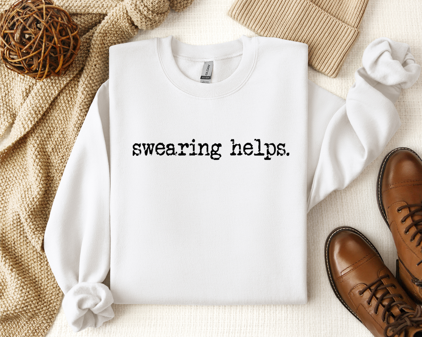 SWEARING HELPS CREW
