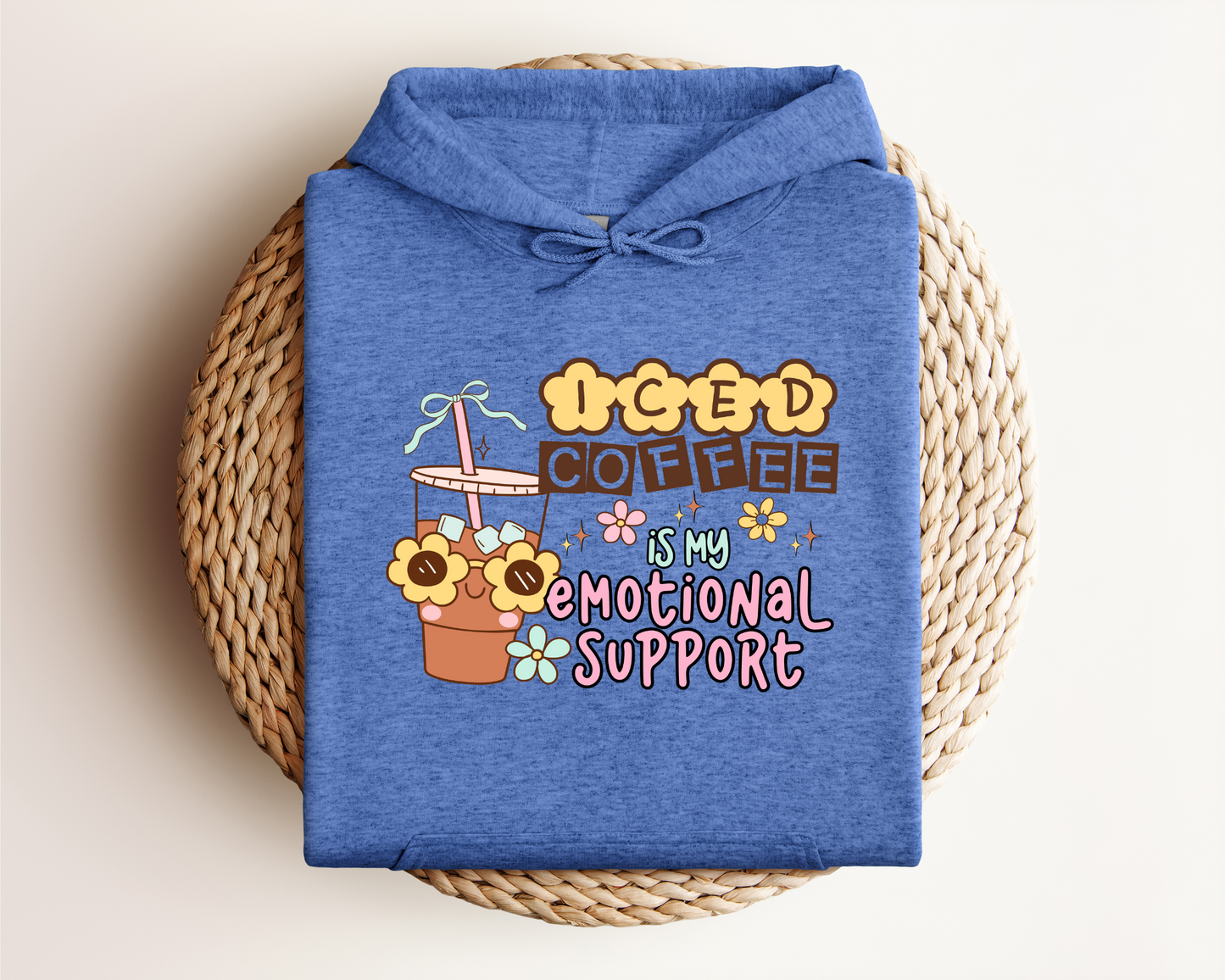 EMOTIONAL SUPPORT ICED COFFEE HOODIE