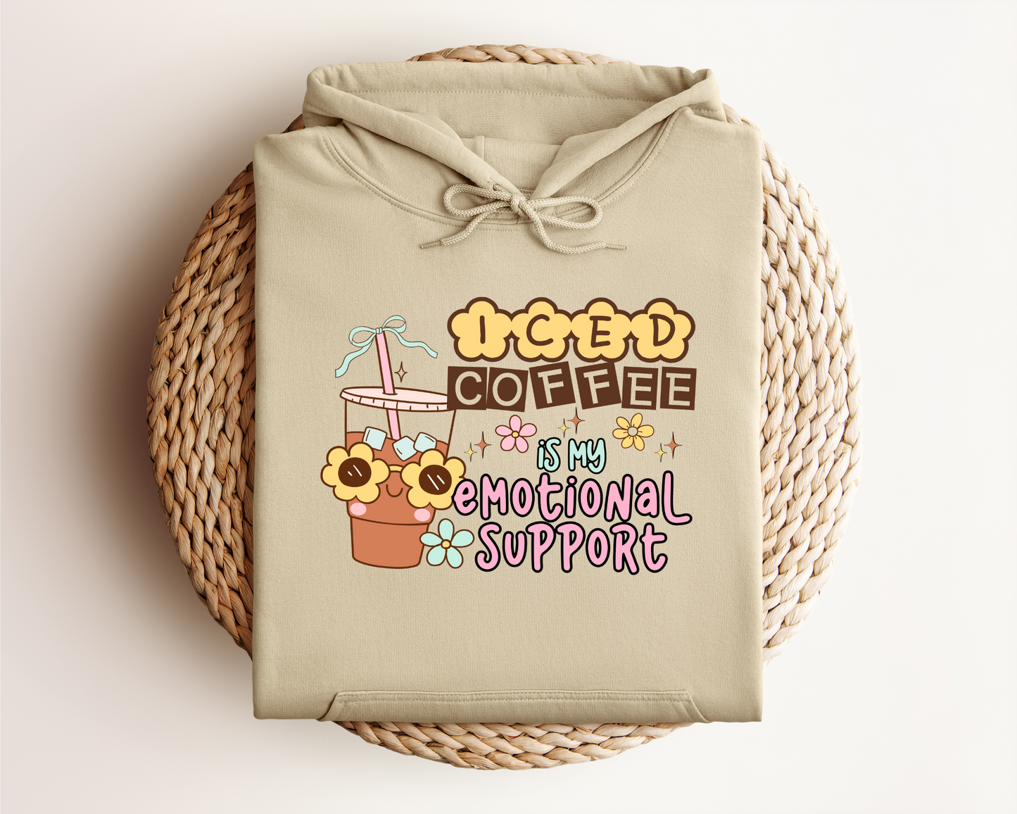 EMOTIONAL SUPPORT ICED COFFEE HOODIE