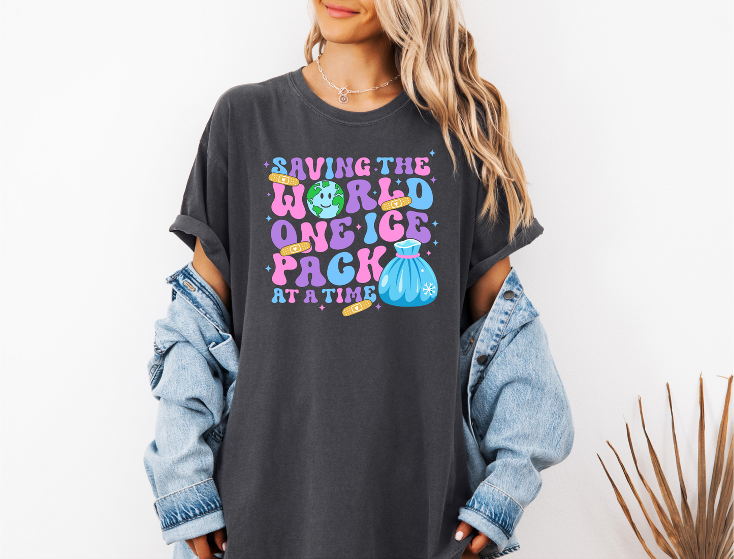 SAVING THE WORLD ONE ICE PACK AT A TIME CC SHIRT