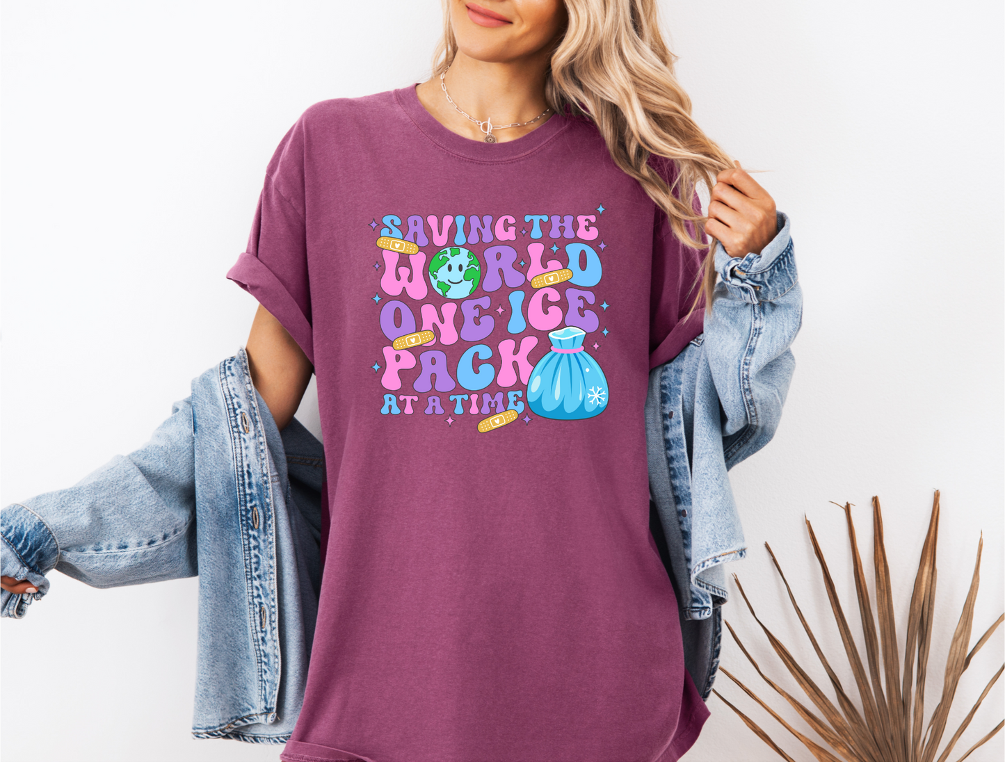 SAVING THE WORLD ONE ICE PACK AT A TIME CC SHIRT