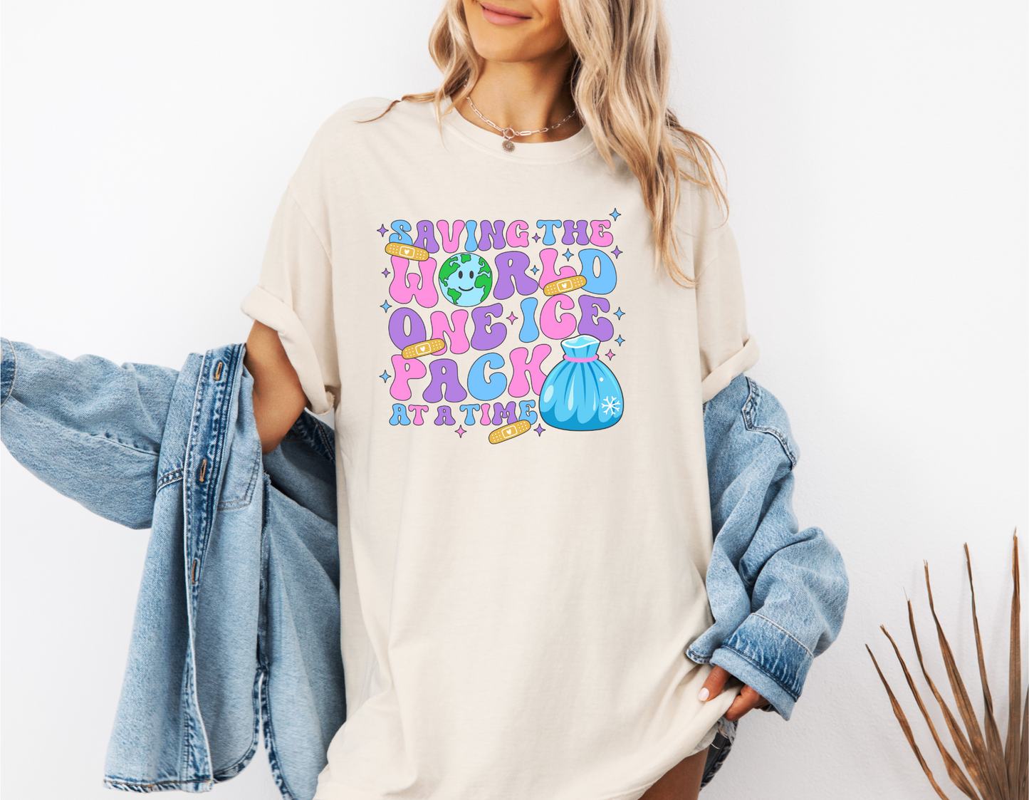 SAVING THE WORLD ONE ICE PACK AT A TIME CC SHIRT
