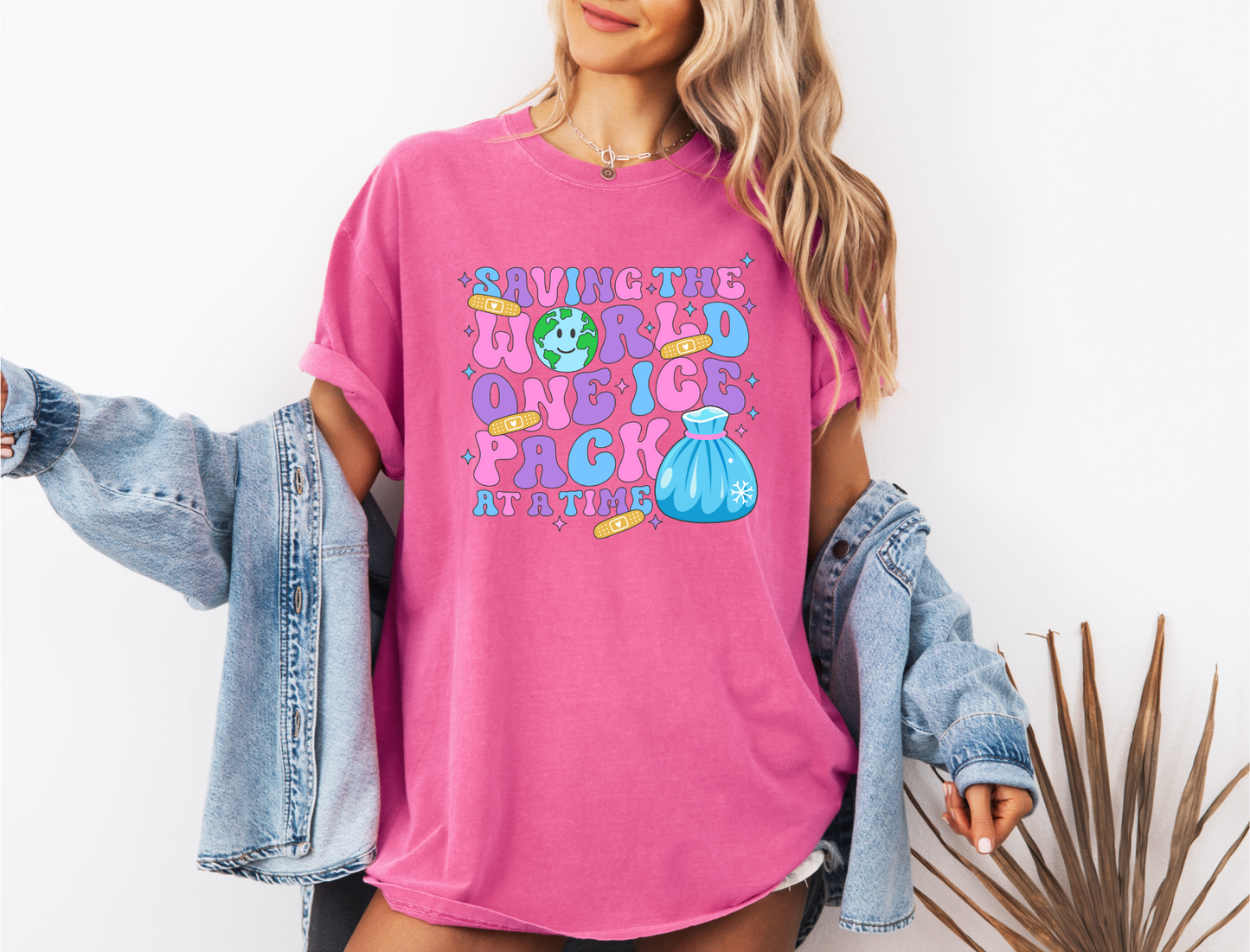 SAVING THE WORLD ONE ICE PACK AT A TIME CC SHIRT