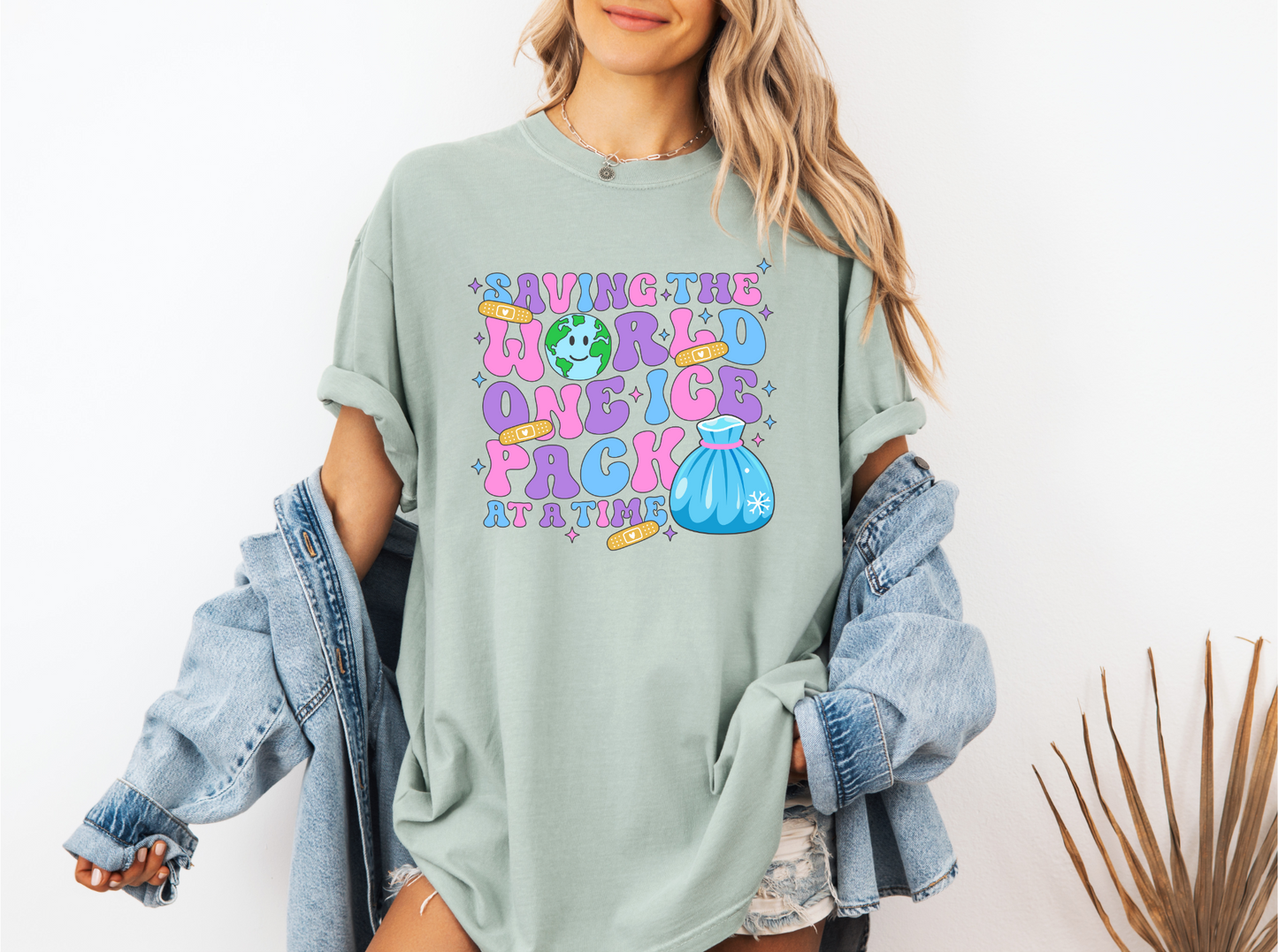 SAVING THE WORLD ONE ICE PACK AT A TIME CC SHIRT