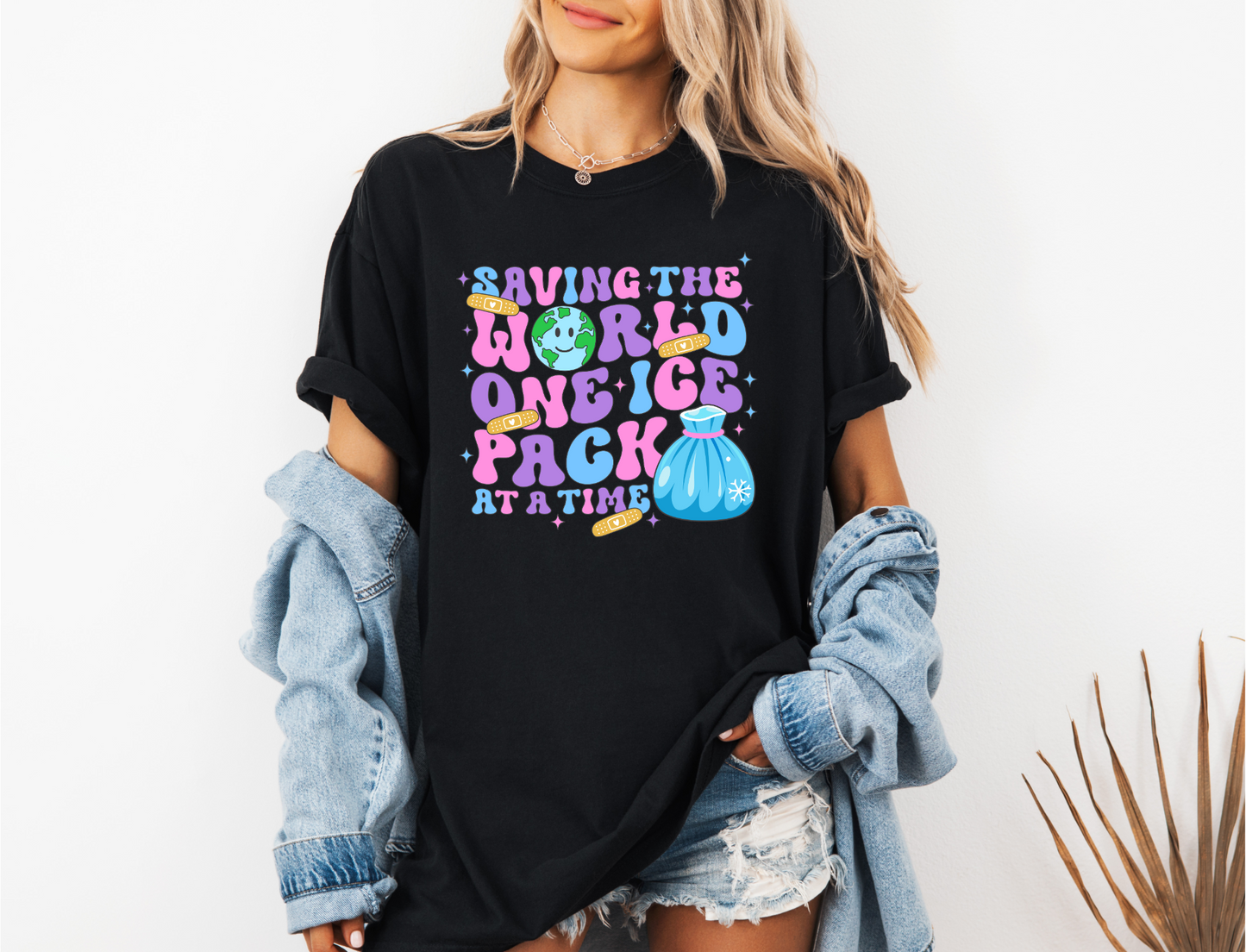 SAVING THE WORLD ONE ICE PACK AT A TIME CC SHIRT