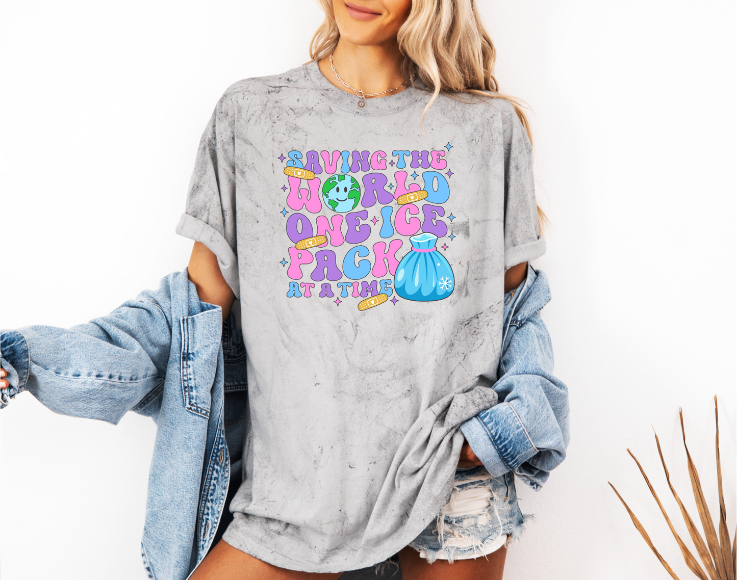 SAVING THE WORLD ONE ICE PACK AT A TIME CC SHIRT