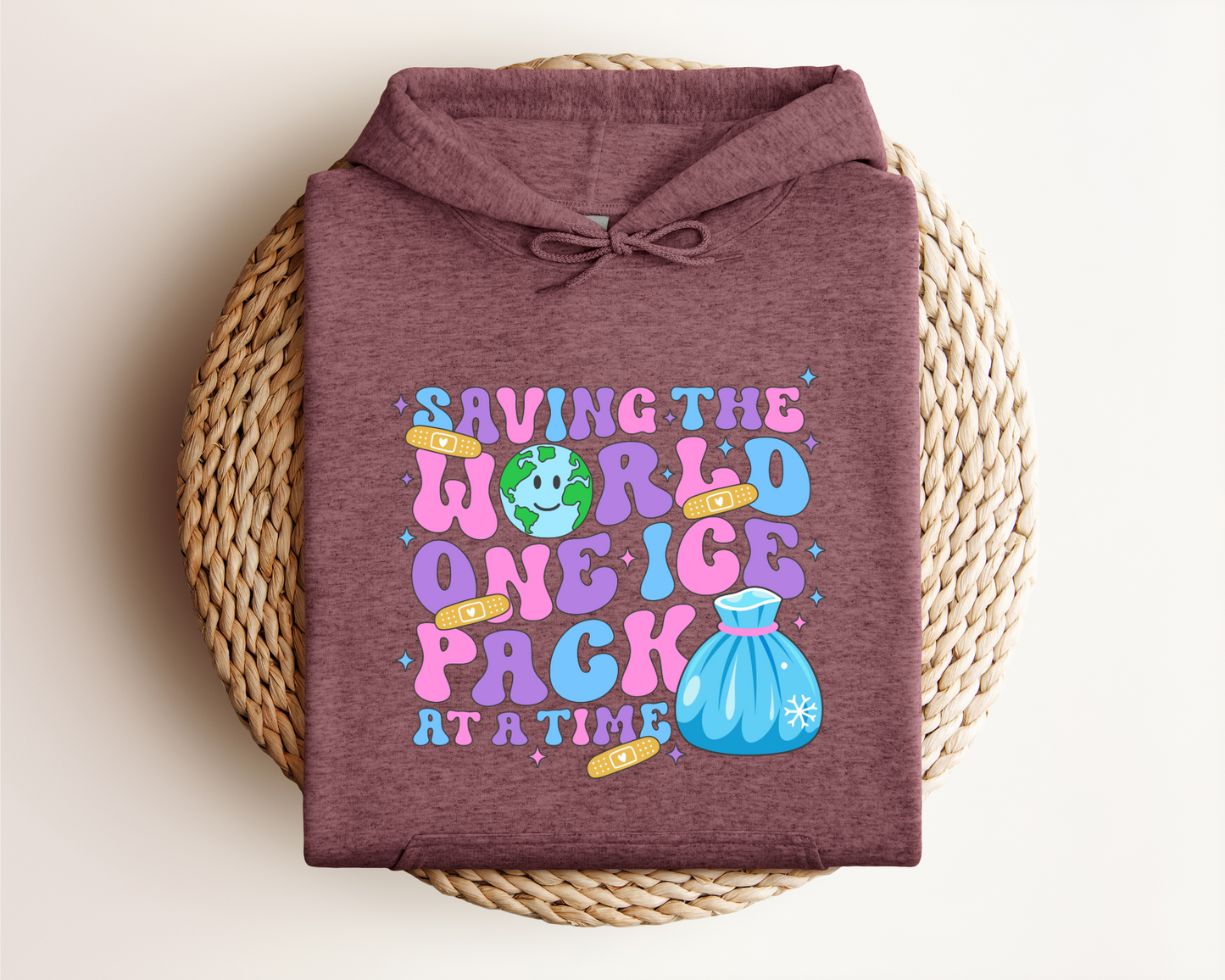 SAVING THE WORLD ONE ICE PACK AT A TIME HOODIE