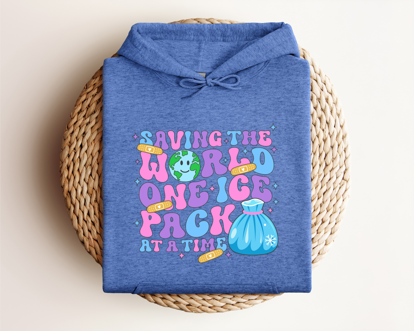 SAVING THE WORLD ONE ICE PACK AT A TIME HOODIE