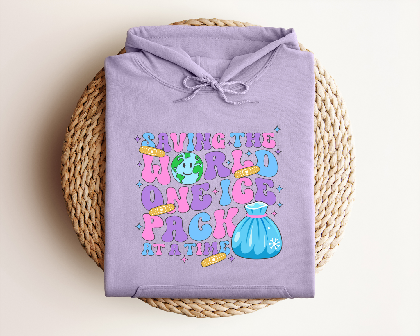 SAVING THE WORLD ONE ICE PACK AT A TIME HOODIE
