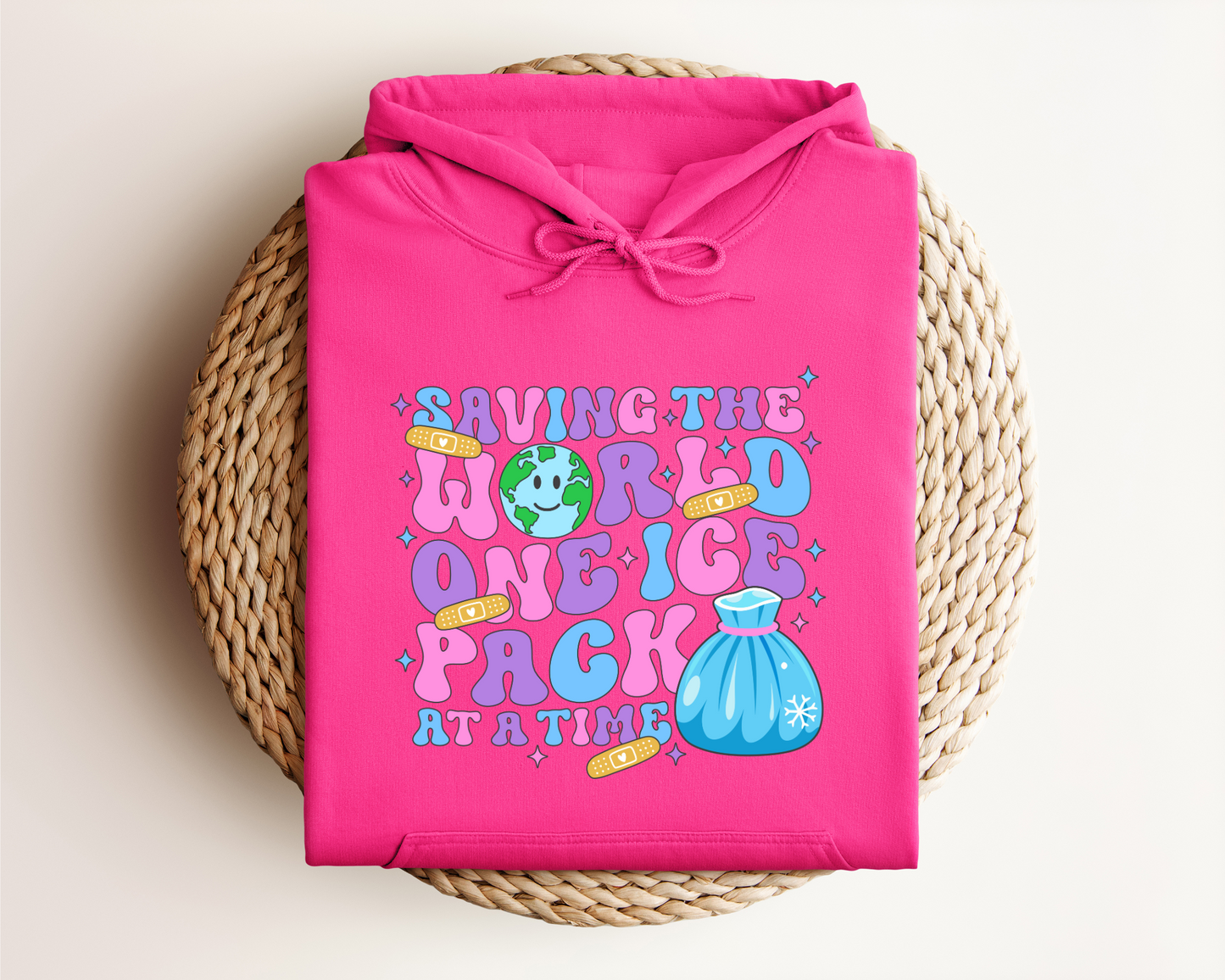 SAVING THE WORLD ONE ICE PACK AT A TIME HOODIE