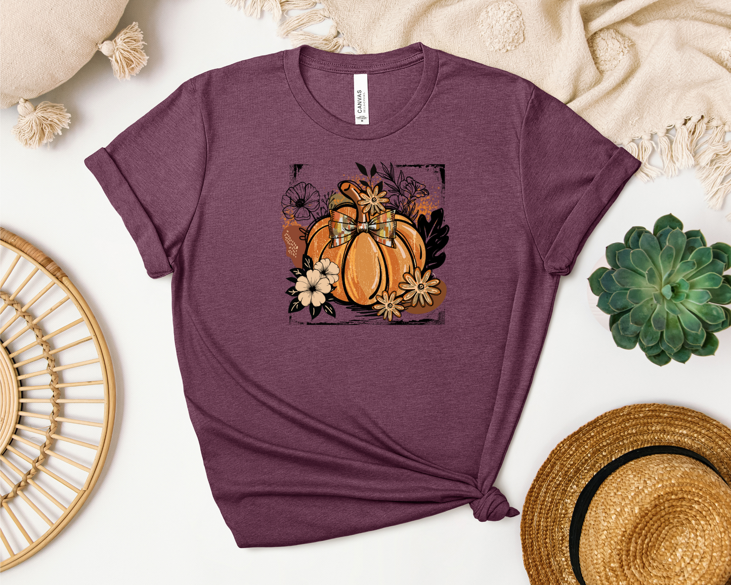 *NEW* FALL PUMPKIN BOHO VINTAGE SHIRT