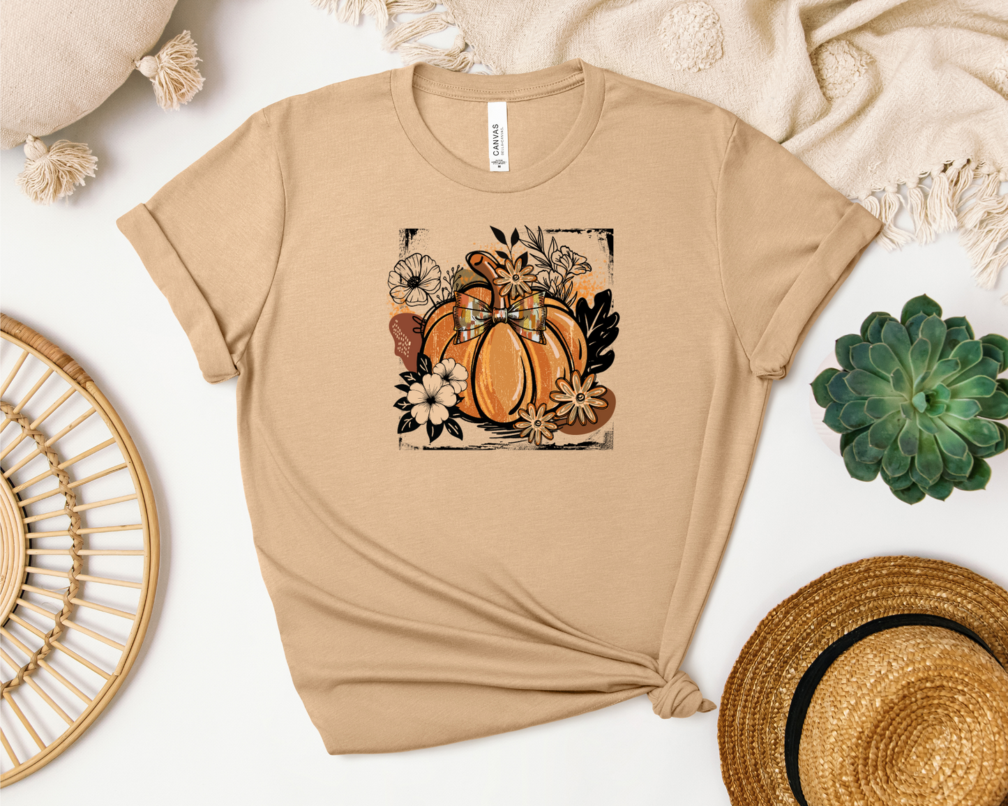 *NEW* FALL PUMPKIN BOHO VINTAGE SHIRT