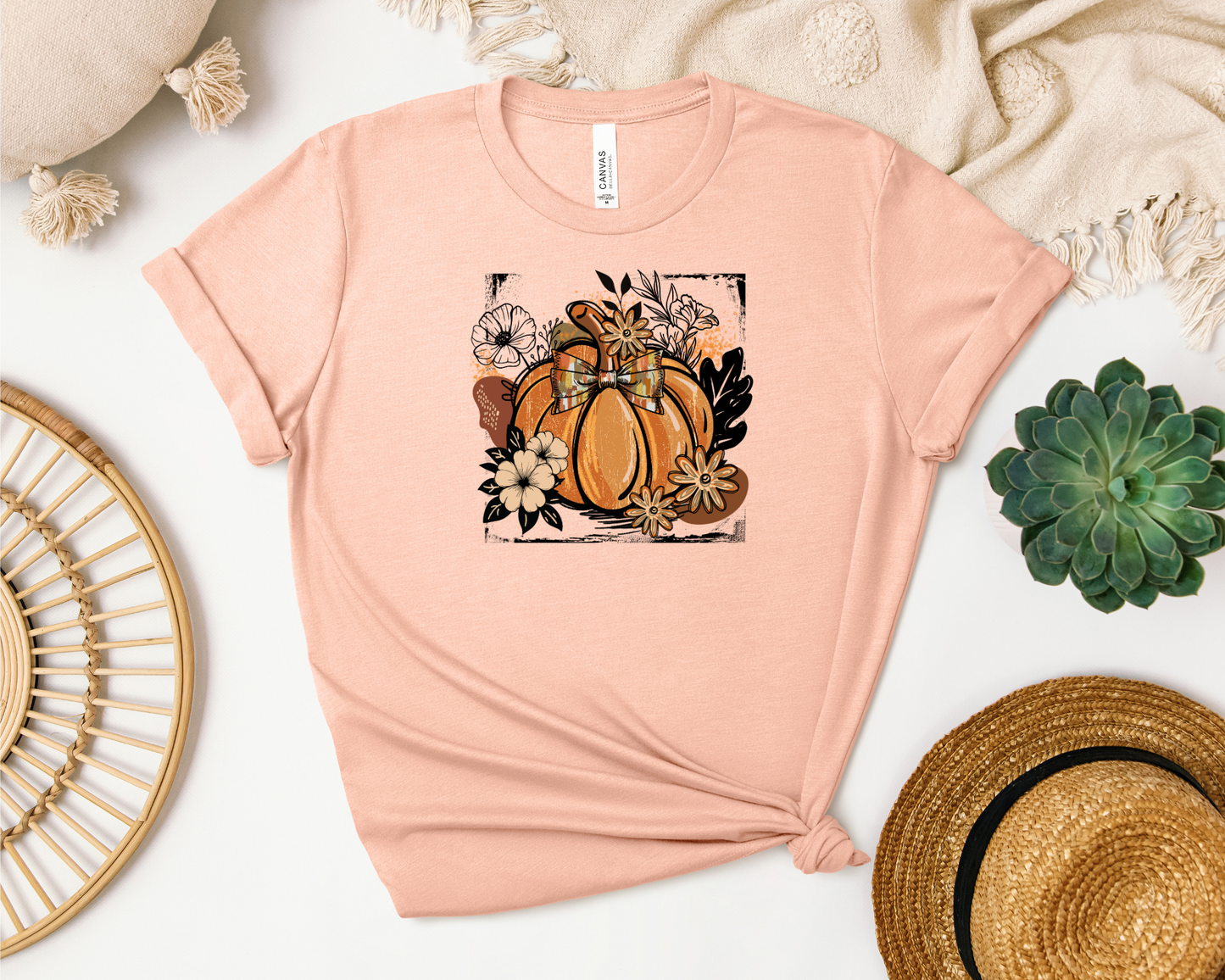 *NEW* FALL PUMPKIN BOHO VINTAGE SHIRT