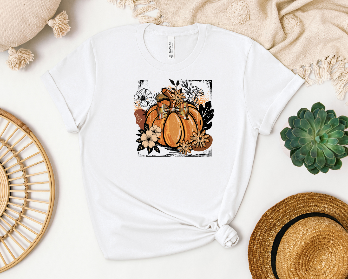 *NEW* FALL PUMPKIN BOHO VINTAGE SHIRT