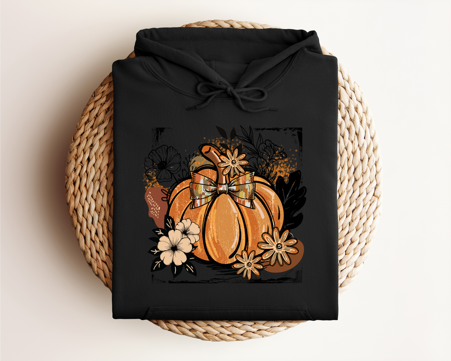 FALL PUMPKIN BOHO VINTAGE HOODIE