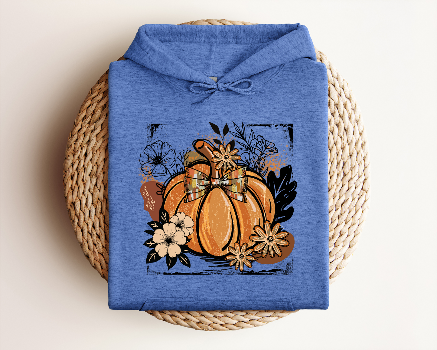 FALL PUMPKIN BOHO VINTAGE HOODIE