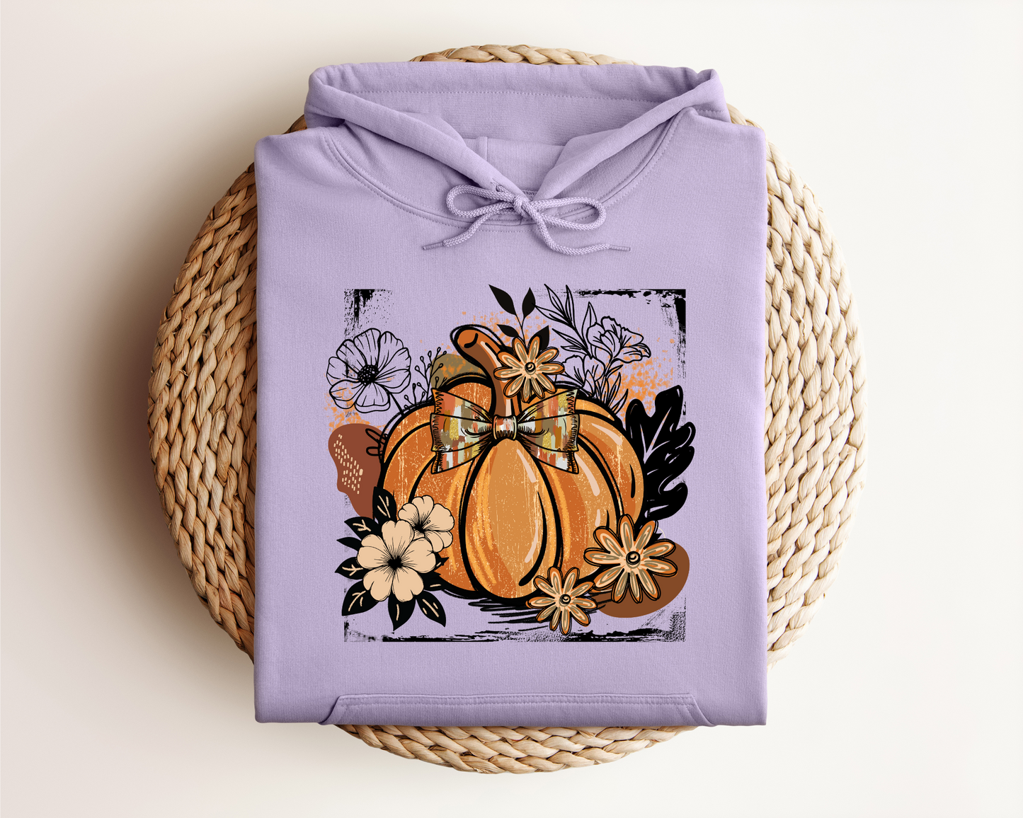 FALL PUMPKIN BOHO VINTAGE HOODIE