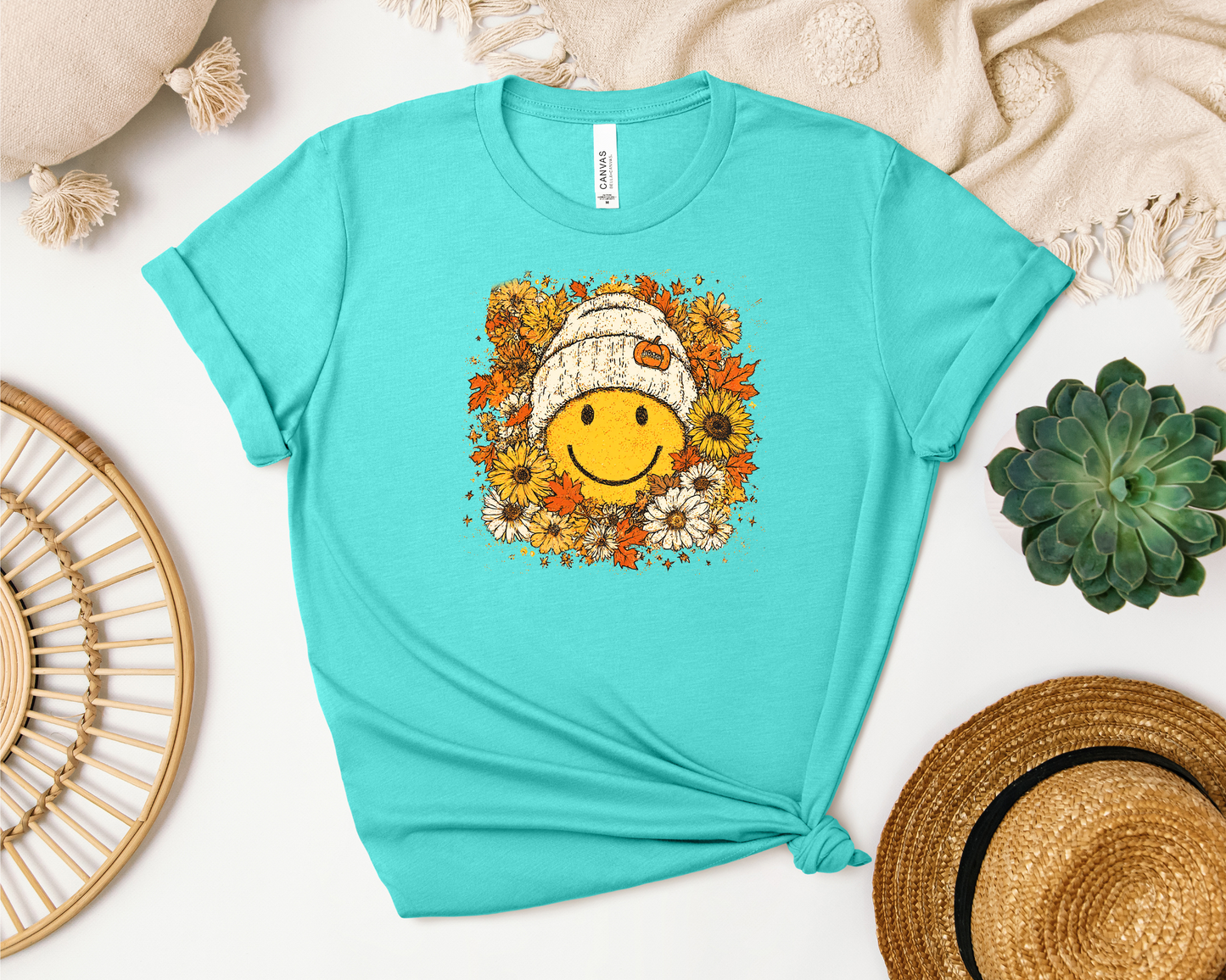 *NEW* FLORAL FALL SMILEY SHIRT