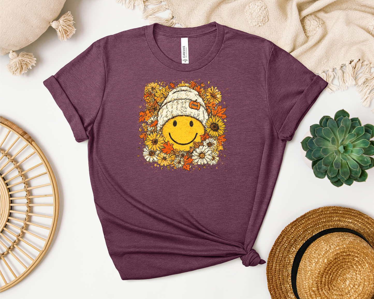 *NEW* FLORAL FALL SMILEY SHIRT