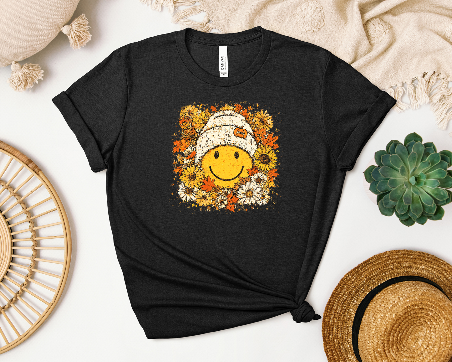 *NEW* FLORAL FALL SMILEY SHIRT