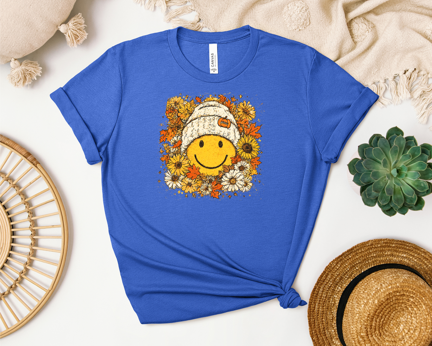 *NEW* FLORAL FALL SMILEY SHIRT