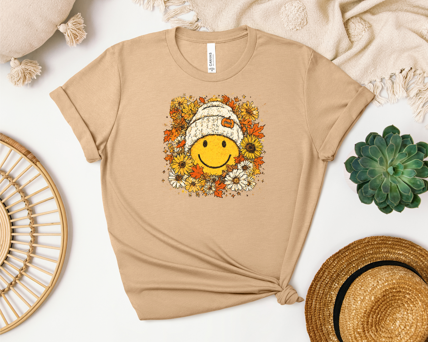 *NEW* FLORAL FALL SMILEY SHIRT
