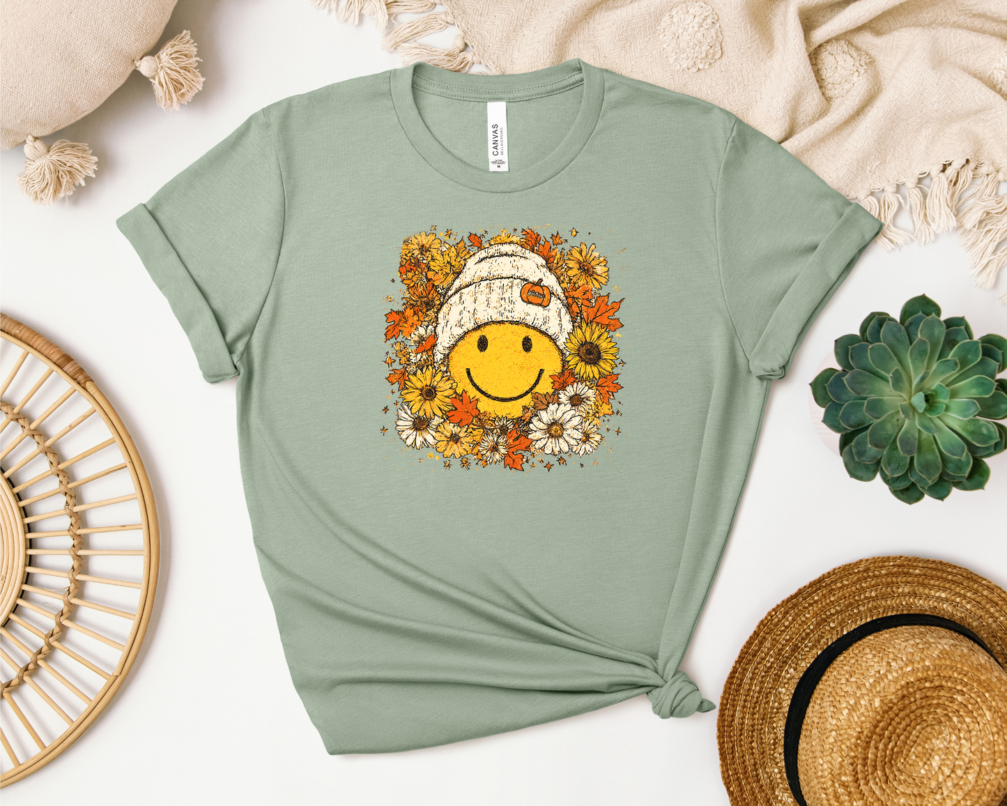 *NEW* FLORAL FALL SMILEY SHIRT