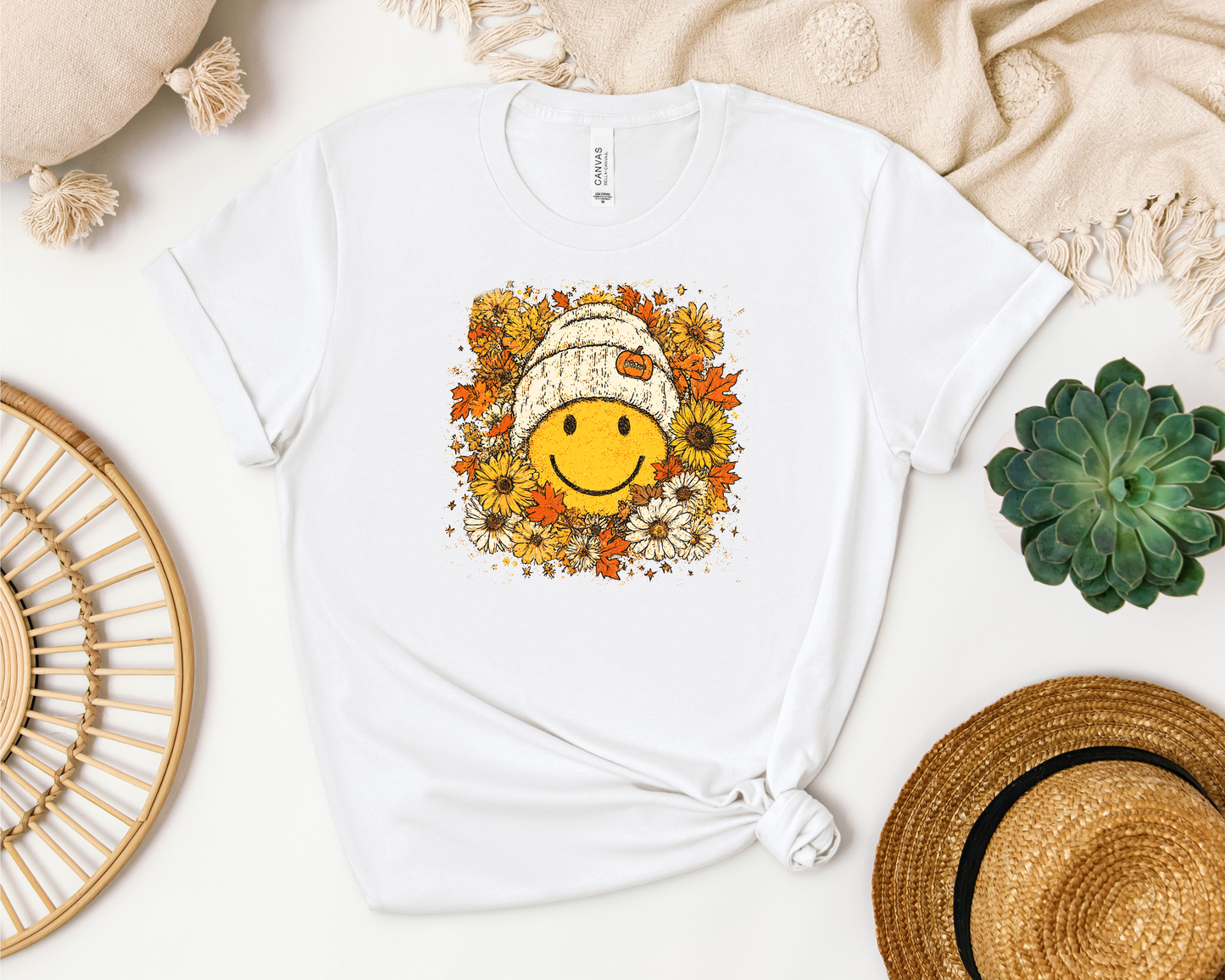 *NEW* FLORAL FALL SMILEY SHIRT