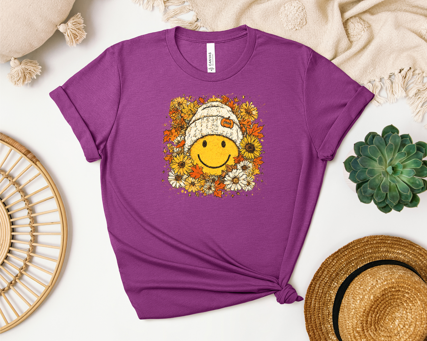 *NEW* FLORAL FALL SMILEY SHIRT