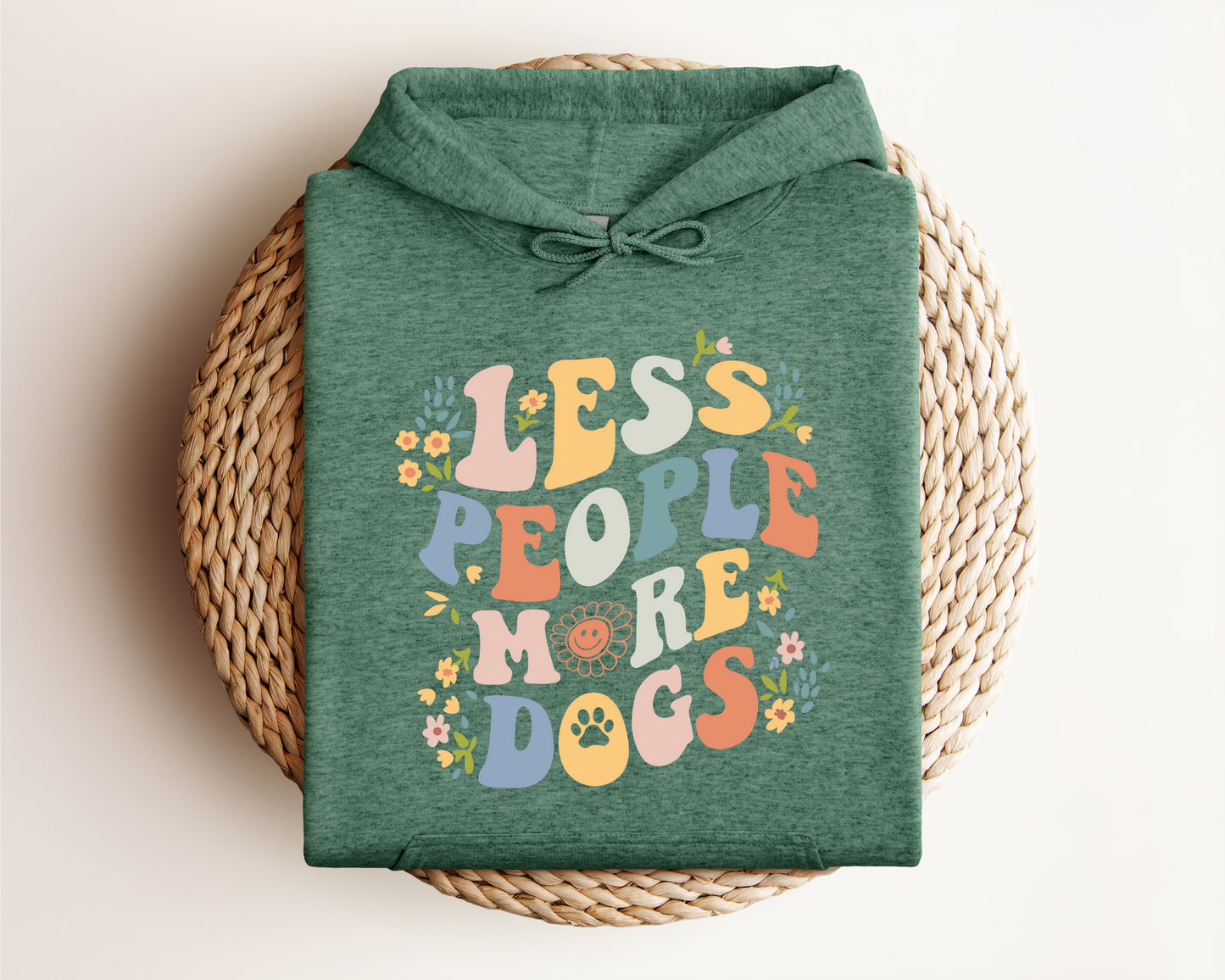 LESS PEOPLE MORE DOGS HOODIE