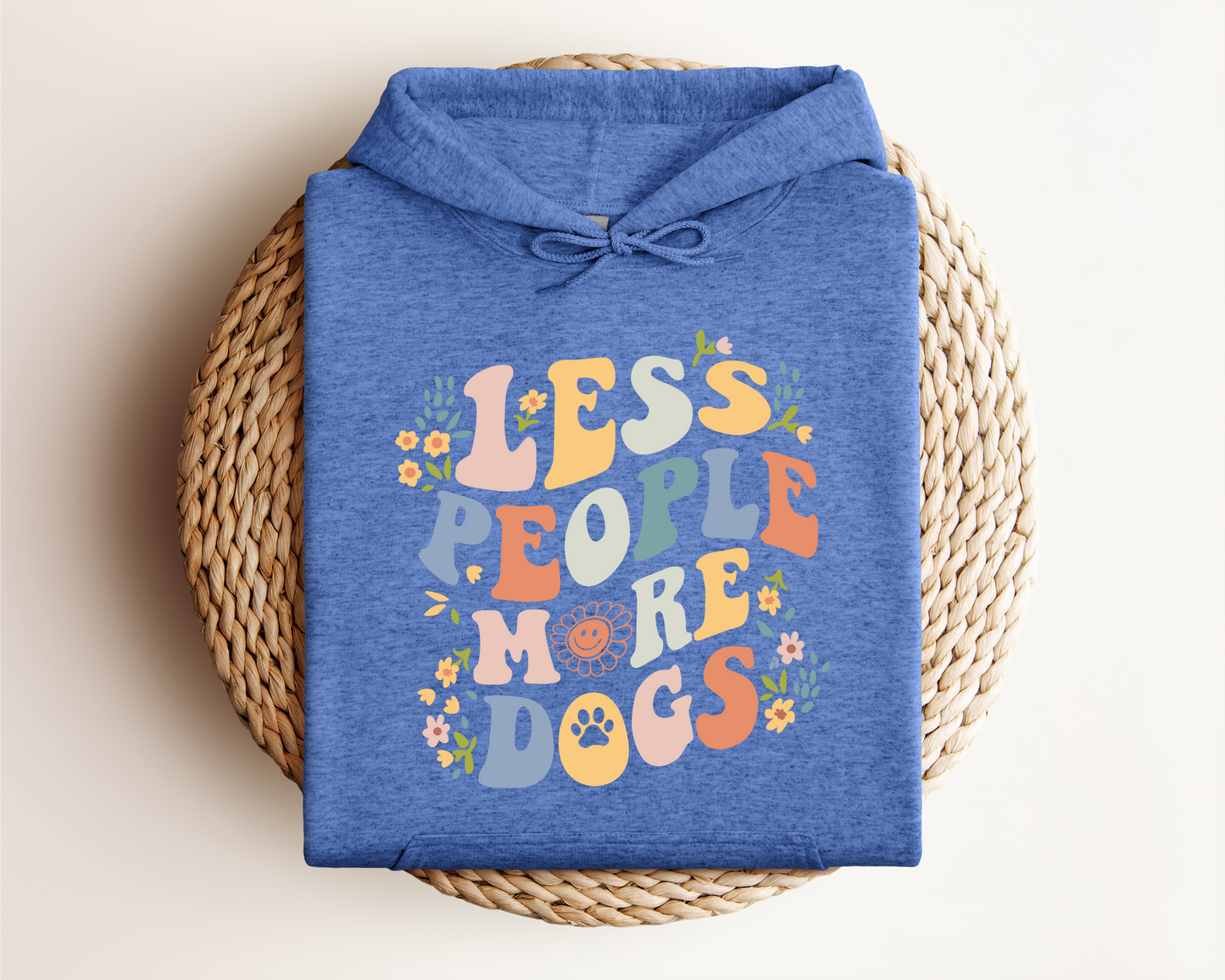LESS PEOPLE MORE DOGS HOODIE