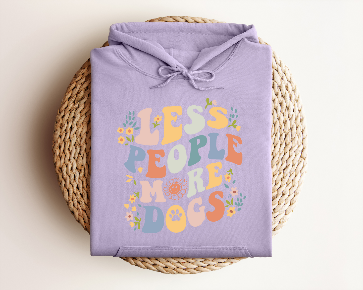 LESS PEOPLE MORE DOGS HOODIE