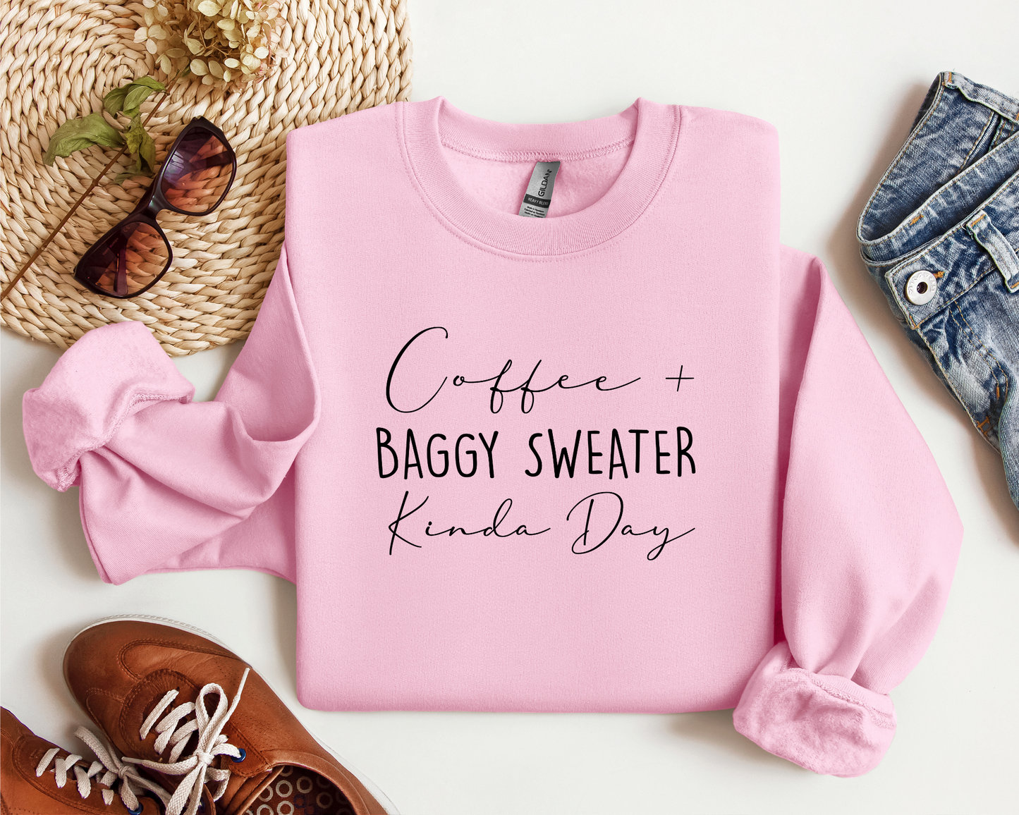 *NEW* COFFEE AND BAGGY SWEATER CREW