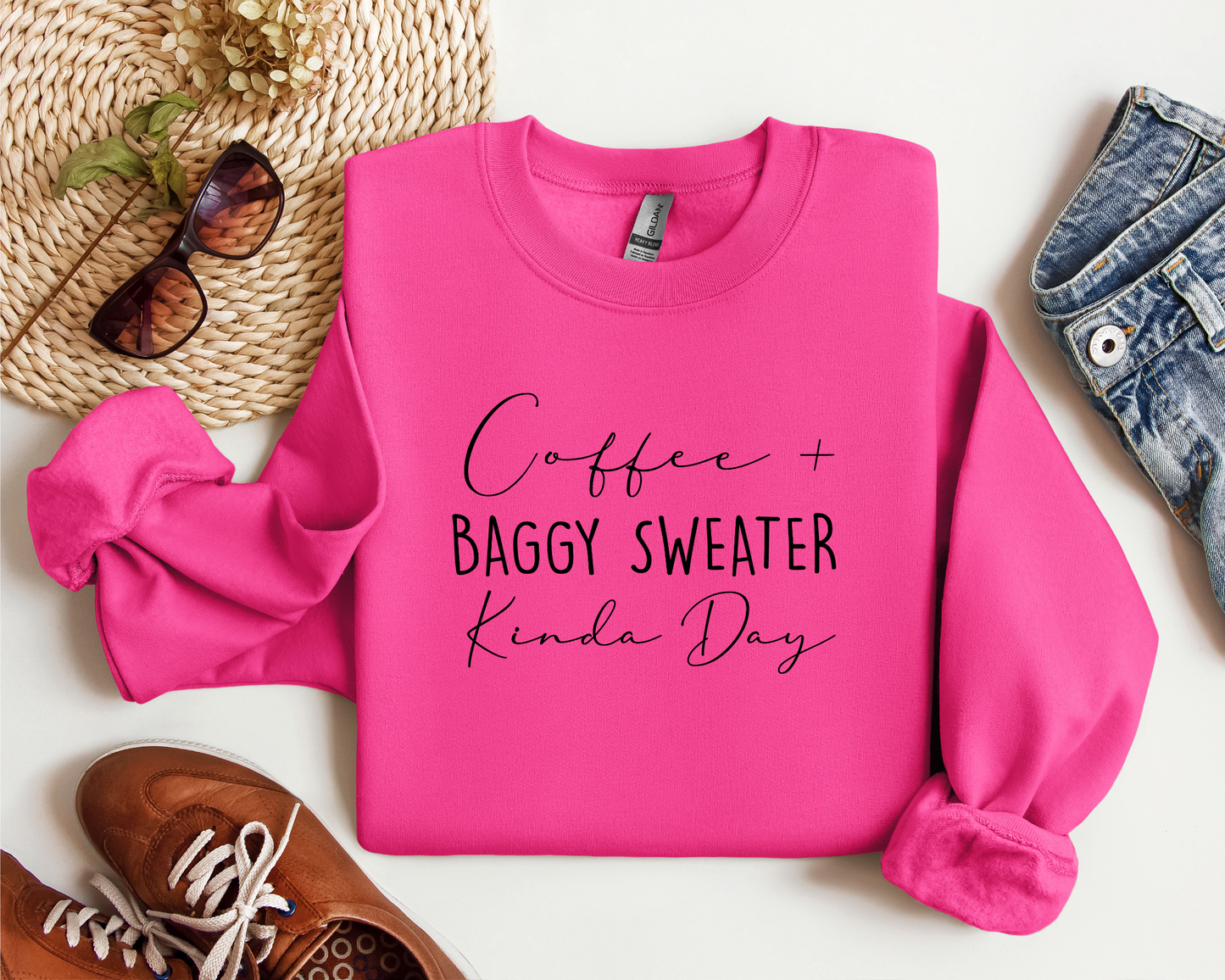 *NEW* COFFEE AND BAGGY SWEATER CREW