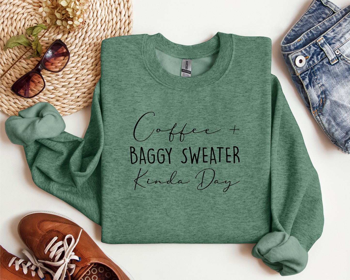*NEW* COFFEE AND BAGGY SWEATER CREW