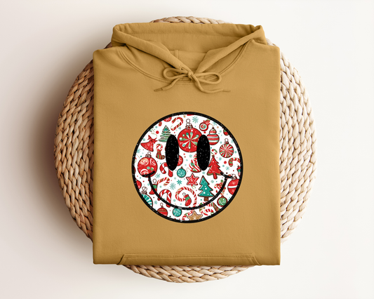 RETRO CHIRSTMAS SMILE HOODIE