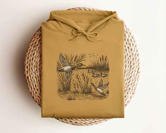 RETRO FLYING MALLARD HOODIE
