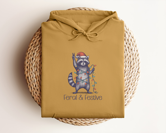 FERAL AND FESTIVE HOODIE