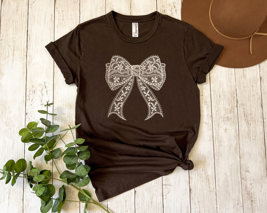 *NEW* LACE BOW SHIRT