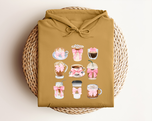 COFFEE AND BOWS HOODIE