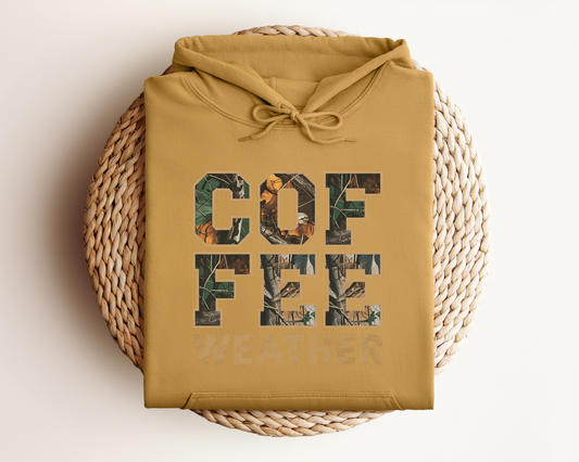COFFEE WEATHER CAMO HOODIE